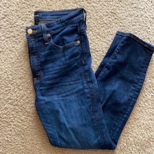 J. Crew 10” high rise toothpick jeans 28P